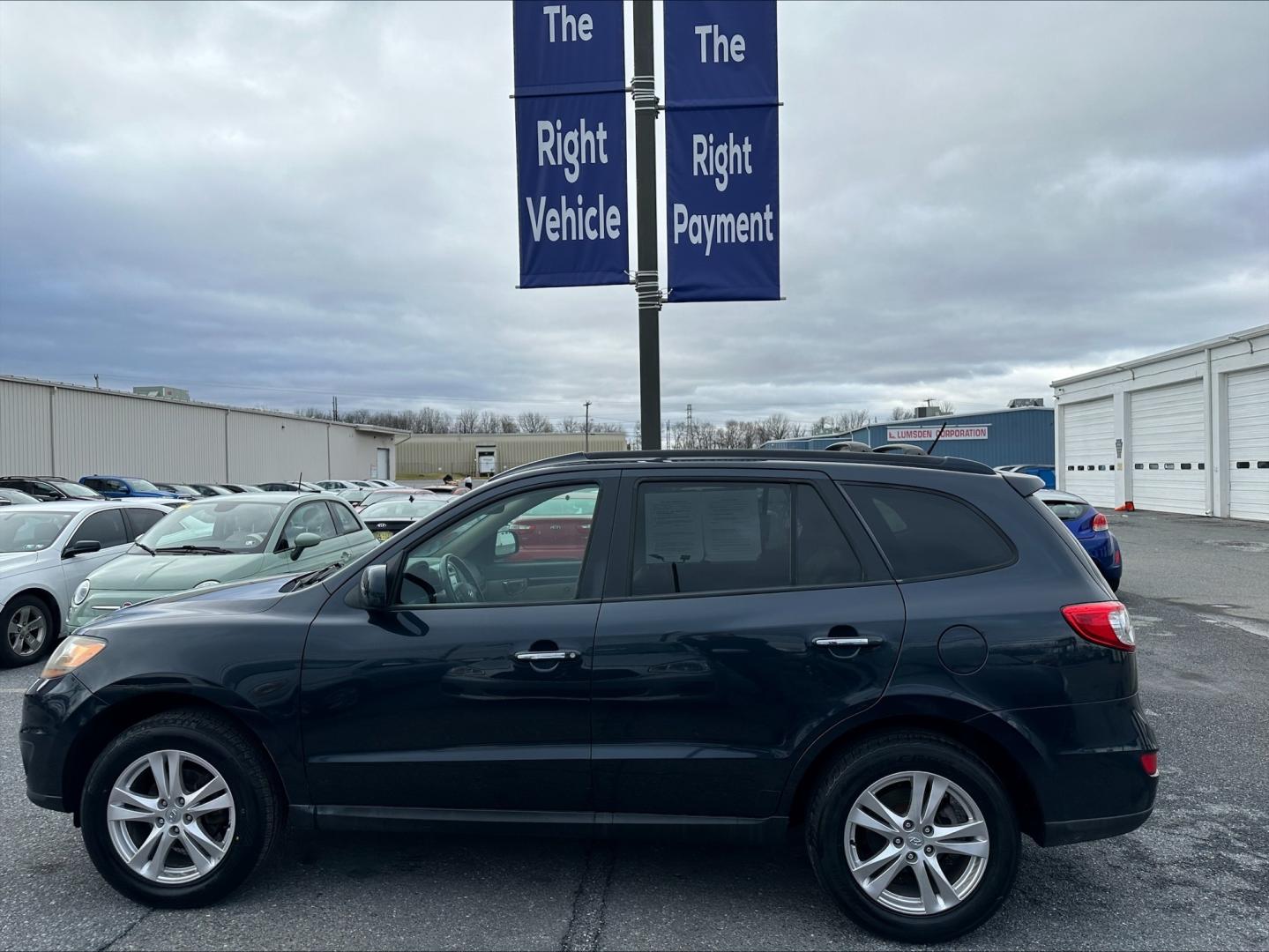 2011 BLUE Hyundai Santa Fe Limited 2.4 FWD (5XYZK3AB3BG) with an 2.4L L4 DOHC 16V engine, 6-Speed Automatic transmission, located at 1254 Manheim Pike, Lancaster, PA, 17601, (717) 393-9133, 40.062870, -76.323273 - Photo#7